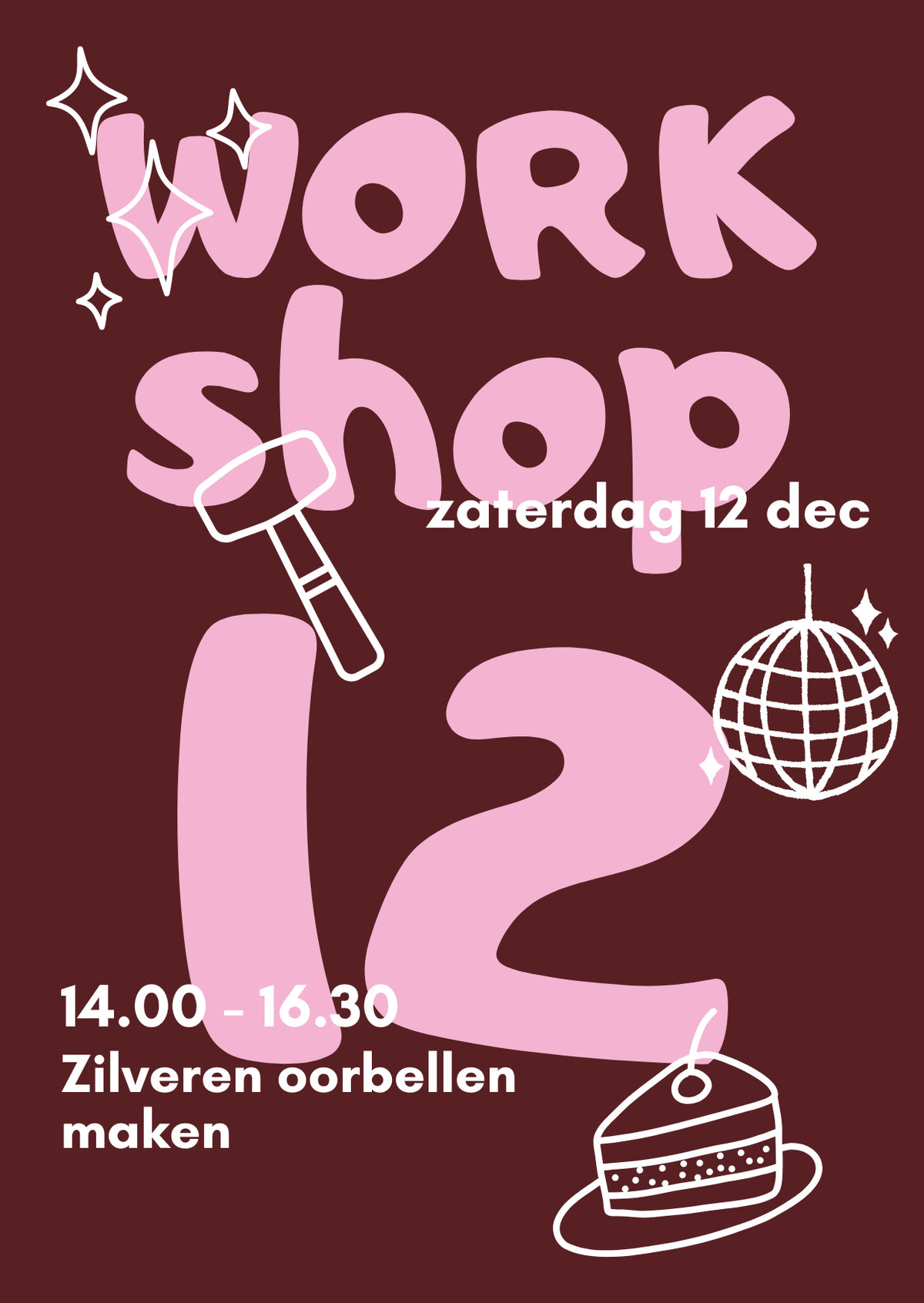 Workshop Zilveren Oorbellen Maken | 12 dec | 14.00 - 16.30