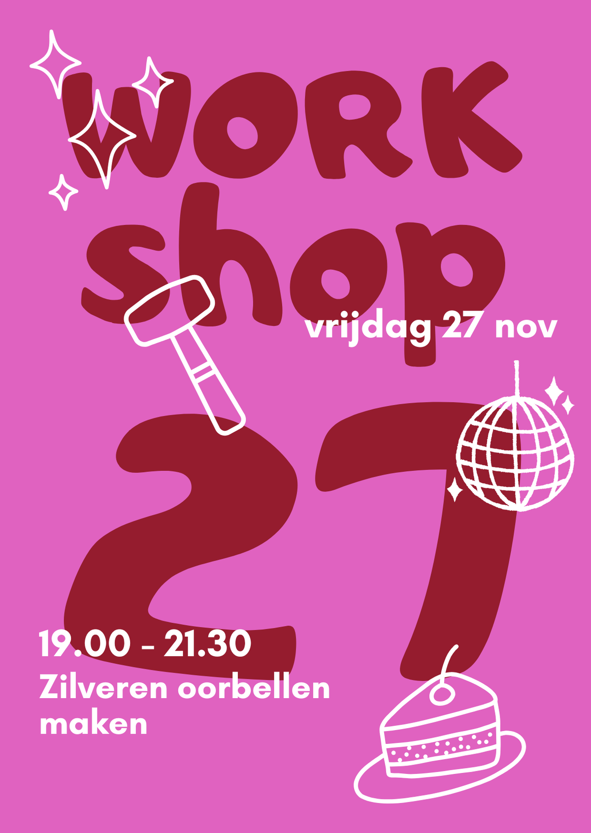 Workshop Zilveren Oorbellen Maken | 27 nov | 19.00 - 21.30