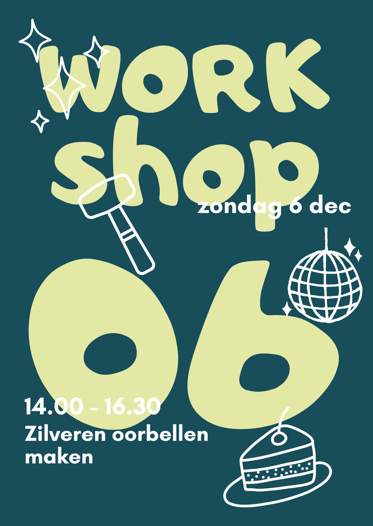 Workshop Zilveren Oorbellen Maken | 6 dec | 14.00 - 16.30