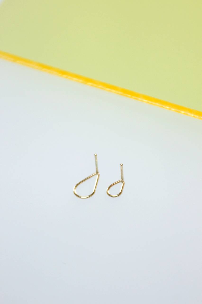 Oorbel Drip Small | Gouden drup