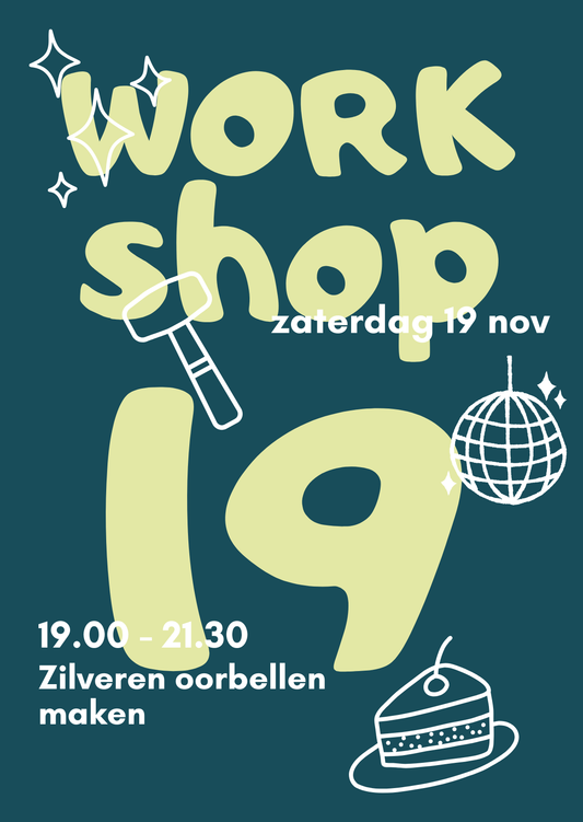 Workshop Zilveren Oorbellen Maken | 19 nov | 19.00 - 21.30