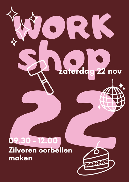 Workshop Zilveren Oorbellen Maken | 22 nov | 9.30 - 12.00