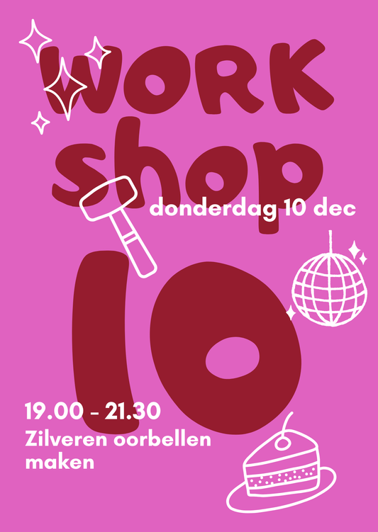 Workshop Zilveren Oorbellen Maken | 10 dec | 19.00 - 21.30