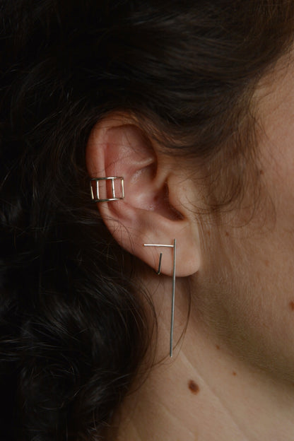 Setje Oorbel Cube Small | Verrassend detail