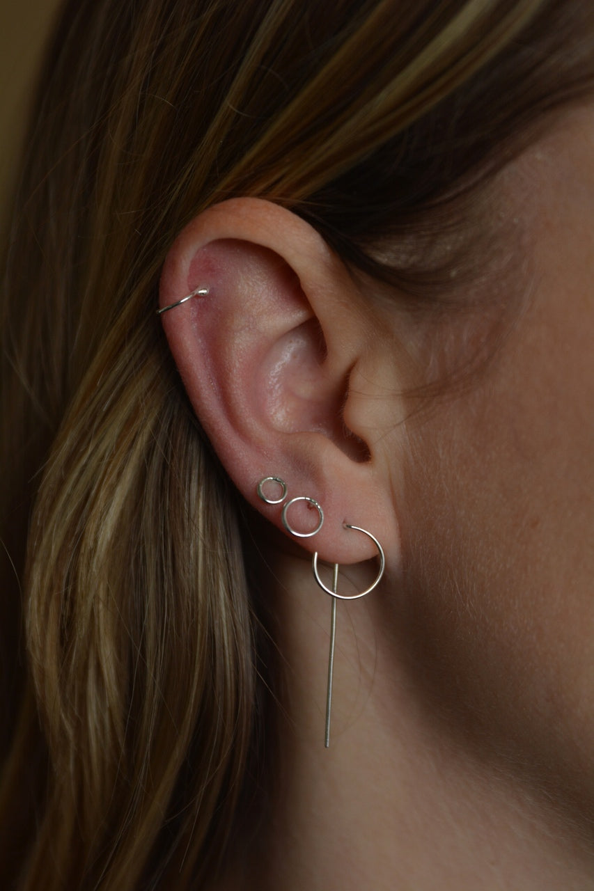 Round Earring Pin | 2-in-1 Earring