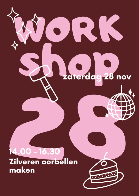 Workshop Zilveren Oorbellen Maken | 28 nov | 14.00 - 16.30
