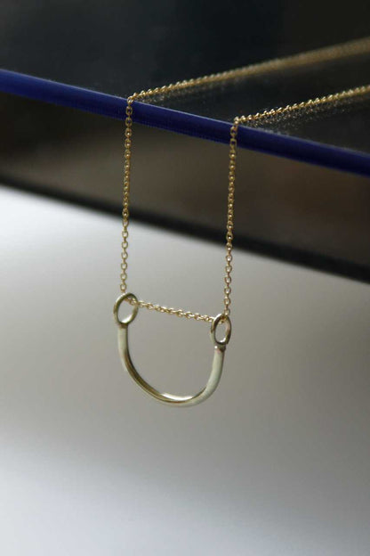 Ketting Half Round | Duurzame gouden minimalist
