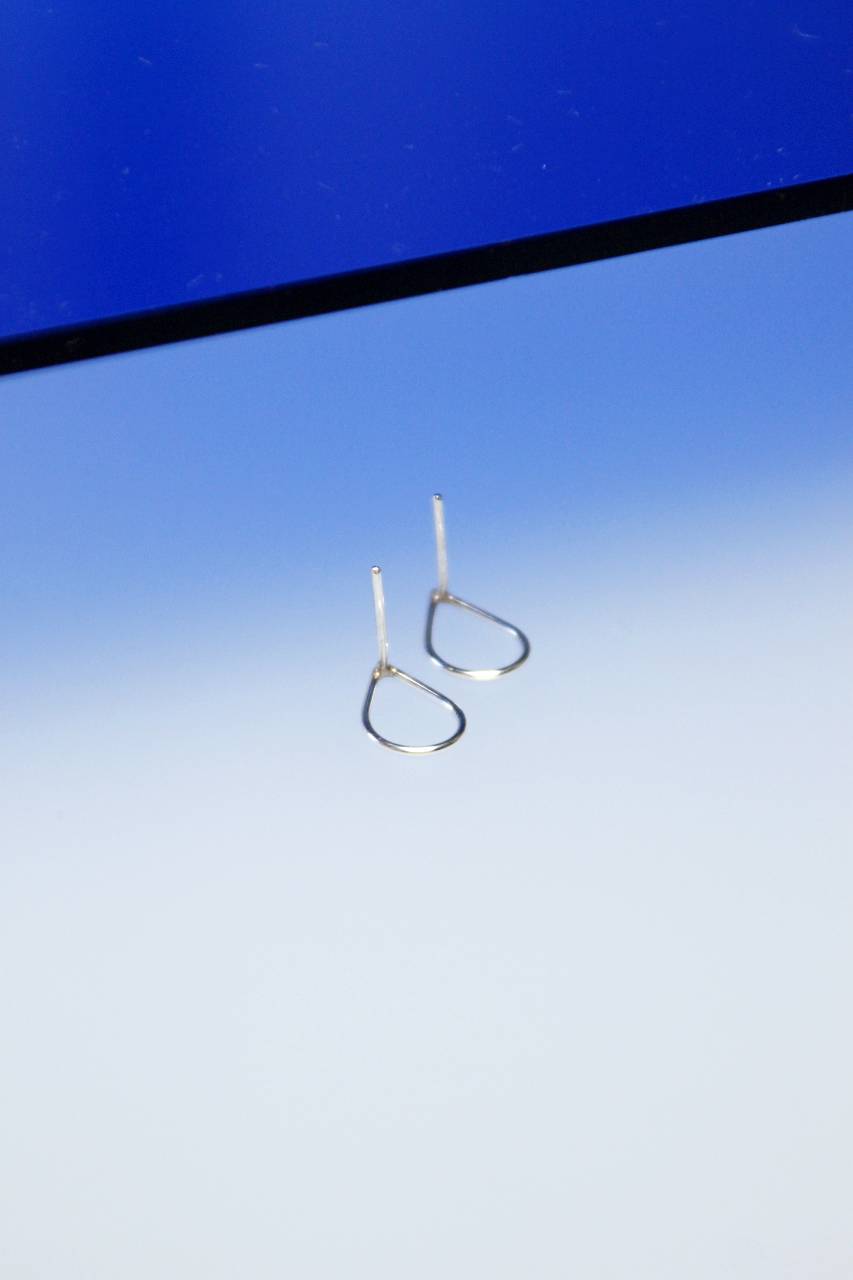 Oorbel Drip Small | Zilveren drup
