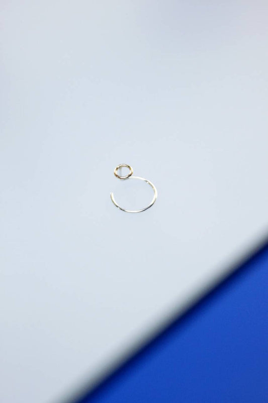 Oorbel Atmos Small | Goud met zilver