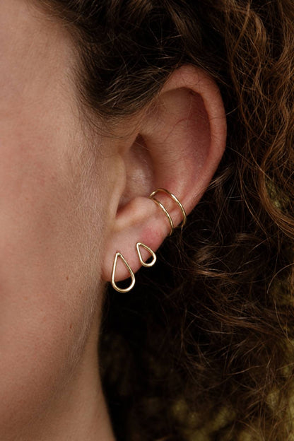 Oorbel Drip Mini | Klein gouden detail