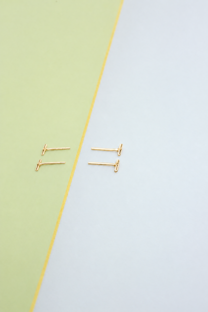 Oorbel Flux Mini | Klein van formaat goud
