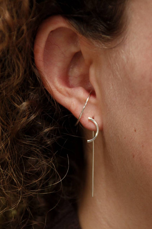 Oorbel Moon Drop | Lang en elegant