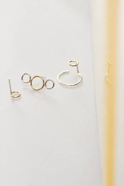 Giftset Nova - 3 oorbellen | Goud en Zilver | Handgemaakte oorbellen bundel