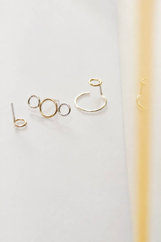 Giftset Nova - 3 oorbellen | Goud en Zilver | Handgemaakte oorbellen bundel