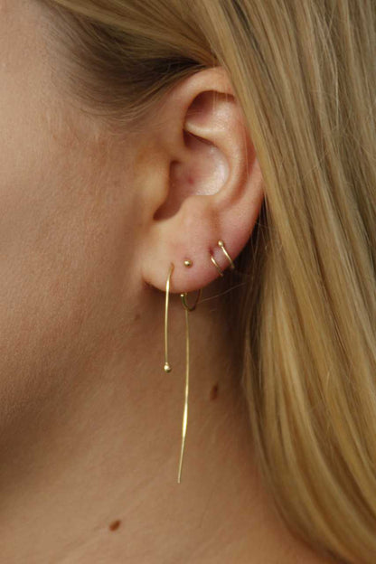 Oorbel Swirl | Verfijnde gouden twist