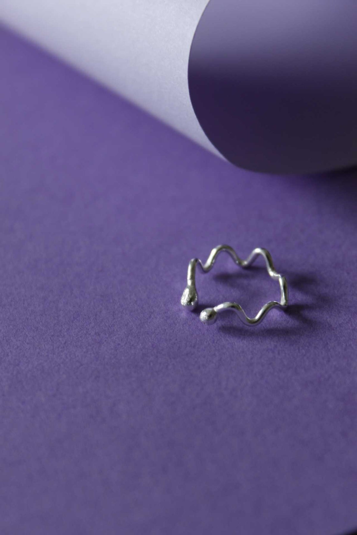 Earcuff Wobble | Cosy Silver