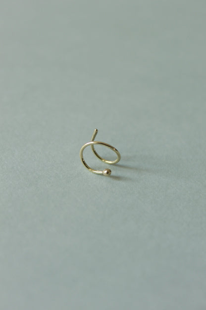 Oorbel Swirl | Verfijnde gouden twist