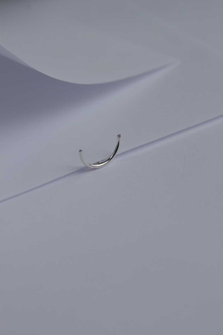 Setje Oorbel Half Round Mid | Minimalistische basis oorbel