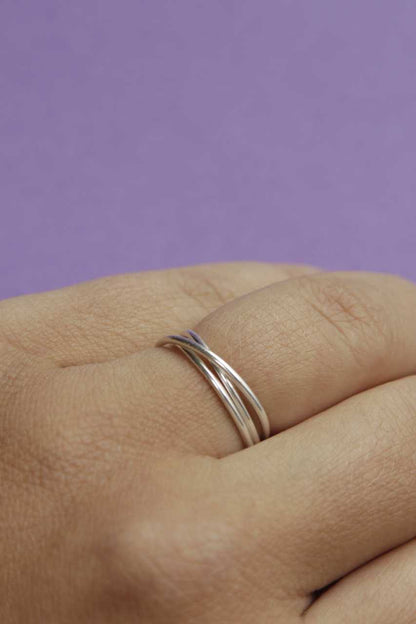 Ring Triple | Triple silver party